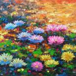 Malarstwo zatytułowany „Water lily, Flower…” autorstwa Anh  Tuan Le, Oryginalna praca, Akryl