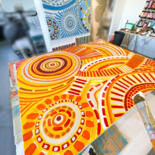 Steps of the making of the work