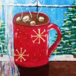 제목이 "Winter Scene Painti…"인 미술작품 Maryna Yasar로, 원작, 아크릴