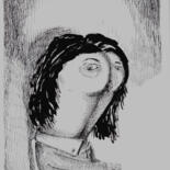 Dessin intitulée "Pensée secrète" par Patrick Jannin, Œuvre d'art originale, Encre