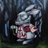 Malerei mit dem Titel "Alice?" von Olha Bozhko, Original-Kunstwerk, Öl