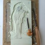 Steps of the making of the work