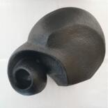 Scultura intitolato "Spiral Shell - Sea…" da Grazia Compagnino, Opera d'arte originale, Argilla
