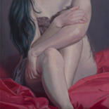 Painting titled "Intimo II" by Juan Álvarez Cebrián, Original Artwork, Oil Mounted on Wood Stretcher frame