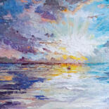 Painting titled ""SUNRISE"" by Tetiana Tiplova, Original Artwork, Oil
