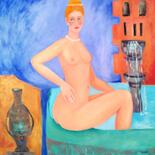 Painting titled "Batsheba" by Janna Shulrufer, Original Artwork, Oil