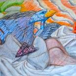 图画 标题为“Dawn of the New Day…” 由Edwin Loftus, 原创艺术品, 粉彩