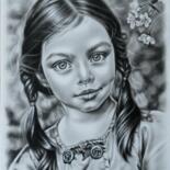 Painting titled ""Girl"" by Monika Rembowska, Original Artwork, Oil