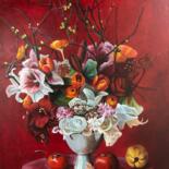 "Love" başlıklı Tablo Jennie Smallenbroek tarafından, Orijinal sanat, Petrol Ahşap Sedye çerçevesi üzerine monte edilmiş