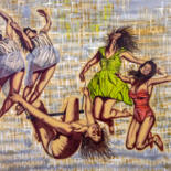 Painting titled "Freedom" by Hüseyin Ak, Original Artwork, Oil