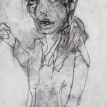 Dibujo titulada "Porträt51" por Barbara Kroll, Obra de arte original, Lápiz