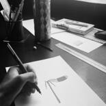 Steps of the making of the work