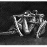 Dessin intitulée "Europe" par Jakub Kossakowski (Art After Hours), Œuvre d'art originale, Fusain