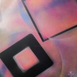 Malarstwo zatytułowany „Frames” autorstwa Troy Wilson-Ripsom, Oryginalna praca, Farba w spray'u Zamontowany na Drewniana ram…