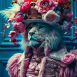 "Aristocratie Floral…" başlıklı Dijital Sanat Anki tarafından, Orijinal sanat, AI tarafından oluşturulan görüntü Alüminyum ü…