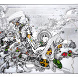 Rysunek zatytułowany „Serie 2014/4” autorstwa Agustín García-Espina Martínez, Oryginalna praca, Marker
