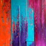 Peinture intitulée "Field of Noise no:23" par Uday Mastenbroek, Œuvre d'art originale, Acrylique