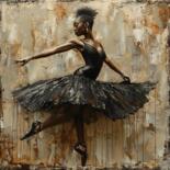 Painting titled "Большая картина мас…" by Evgenia Duvakina, Original Artwork, Oil