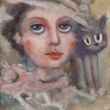 绘画 标题为“painting on canvas…” 由Natalie Shiporina, 原创艺术品, 油 安装在木质担架架上