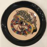 绘画 标题为“Eser: Ejderha ve Yi…” 由Naci̇Ye Biyik N&B Sanat Art Gallerys, 原创艺术品, 铅笔