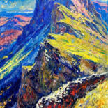 Malarstwo zatytułowany „Dolomite Alps, Ital…” autorstwa Andrey Chebotaru, Oryginalna praca, Olej