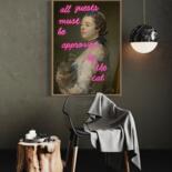 Opera presentata incorniciata