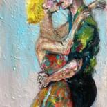 Malerei mit dem Titel "Brèves rencontres" von Soffya, Original-Kunstwerk, Acryl