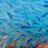 Het oppervlak of de textuur van het kunstwerk