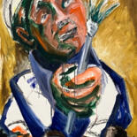 Malarstwo zatytułowany „My brush is dead” autorstwa Filip Callewaert, Oryginalna praca, Olej