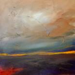 Pintura intitulada "Edge of Night" por Lee Davis, Obras de arte originais, Acrílico Montado em Armação em madeira