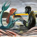 Painting titled "Meeting in the midd…" by Aleksandra Cherepanova, Original Artwork, Acrylic