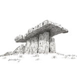 Σχέδιο με τίτλο "Poulnabrone Dolmen…" από Bk-Art, Αυθεντικά έργα τέχνης, Γραφίτης