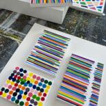 Steps of the making of the work