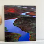 Het oppervlak of de textuur van het kunstwerk