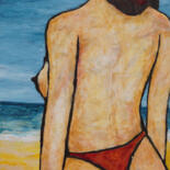 Painting titled "Rayon de soleil" by Joël Vandendaele, Original Artwork, Acrylic