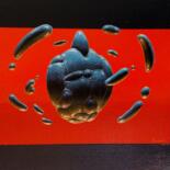 Painting titled "Créature A017" by Philippe Jouan, Original Artwork, Acrylic