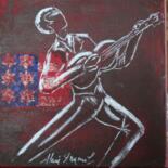 Pintura titulada "JOHNNY" por Alain Arnouil, Obra de arte original, Acrílico Montado en Bastidor de camilla de madera