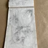 Steps of the making of the work
