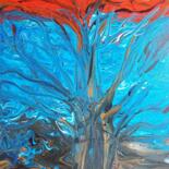 Schilderij getiteld "Global Warming" door Mado, Origineel Kunstwerk, Acryl Gemonteerd op Frame voor houten brancard