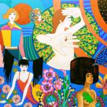 Painting titled "La vie est ce que t…" by Lucrezia Solena, Original Artwork, Gouache