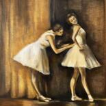 Painting titled "Ballerinas" by Oksana Floyd, Original Artwork, Oil