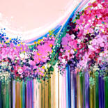 "Gorgeous Flowers fo…" başlıklı Tablo Trayko Popov tarafından, Orijinal sanat, Akrilik Ahşap Sedye çerçevesi üzerine monte e…