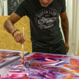 Steps of the making of the work