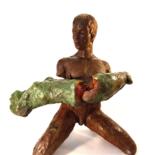 Sculpture titled "Out of Control" by Nicolas Sevin, Original Artwork, Bronze