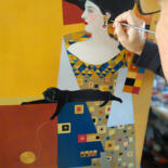 Steps of the making of the work
