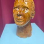 Sculpture titled "Adolescent" by Stephane Flouriot, Original Artwork, Terra cotta