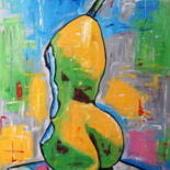 Peinture intitulée "It's me - pear" par Stach, Œuvre d'art originale, Acrylique Monté sur Châssis en bois