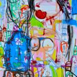Painting titled "Cacophony" by Paul Hartel, Original Artwork, Acrylic Mounted on Wood Stretcher frame