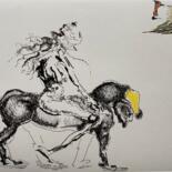 Collages intitulée ""l2b / I came, I sa…" par Leni Smoragdova, Œuvre d'art originale, Marqueur