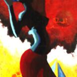 Peinture intitulée "Danse Africaine" par Francois Xavier Vaudeleau, Œuvre d'art originale, Acrylique Monté sur Châssis en bo…